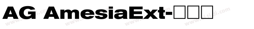 AG AmesiaExt字体转换
